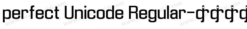 perfect Unicode Regular字体转换